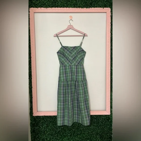 free assembly green dress Free Assembly Women's Sleeveless Cotton Eyelet Panel Midi Dress, Sizes  XS-XXL